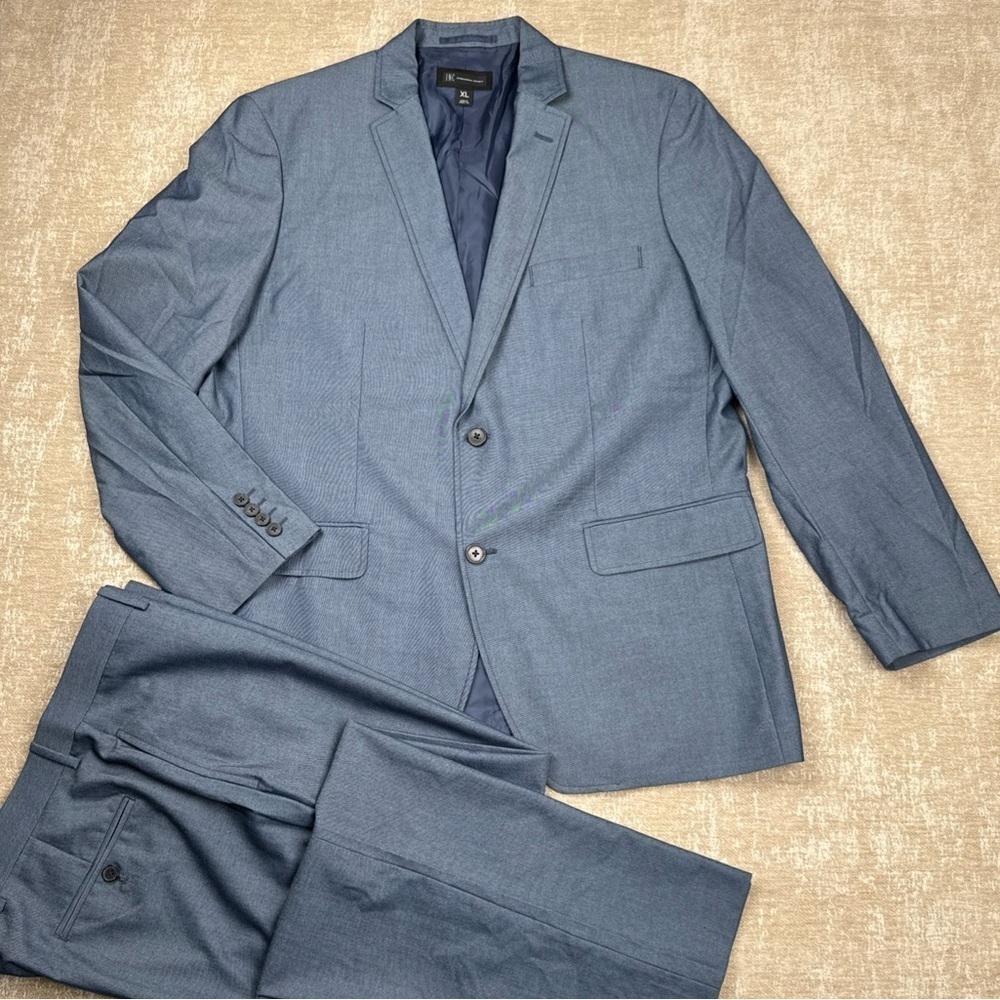 INC International Concepts Slim Fit MensBlue  Suit Neutral Suiting